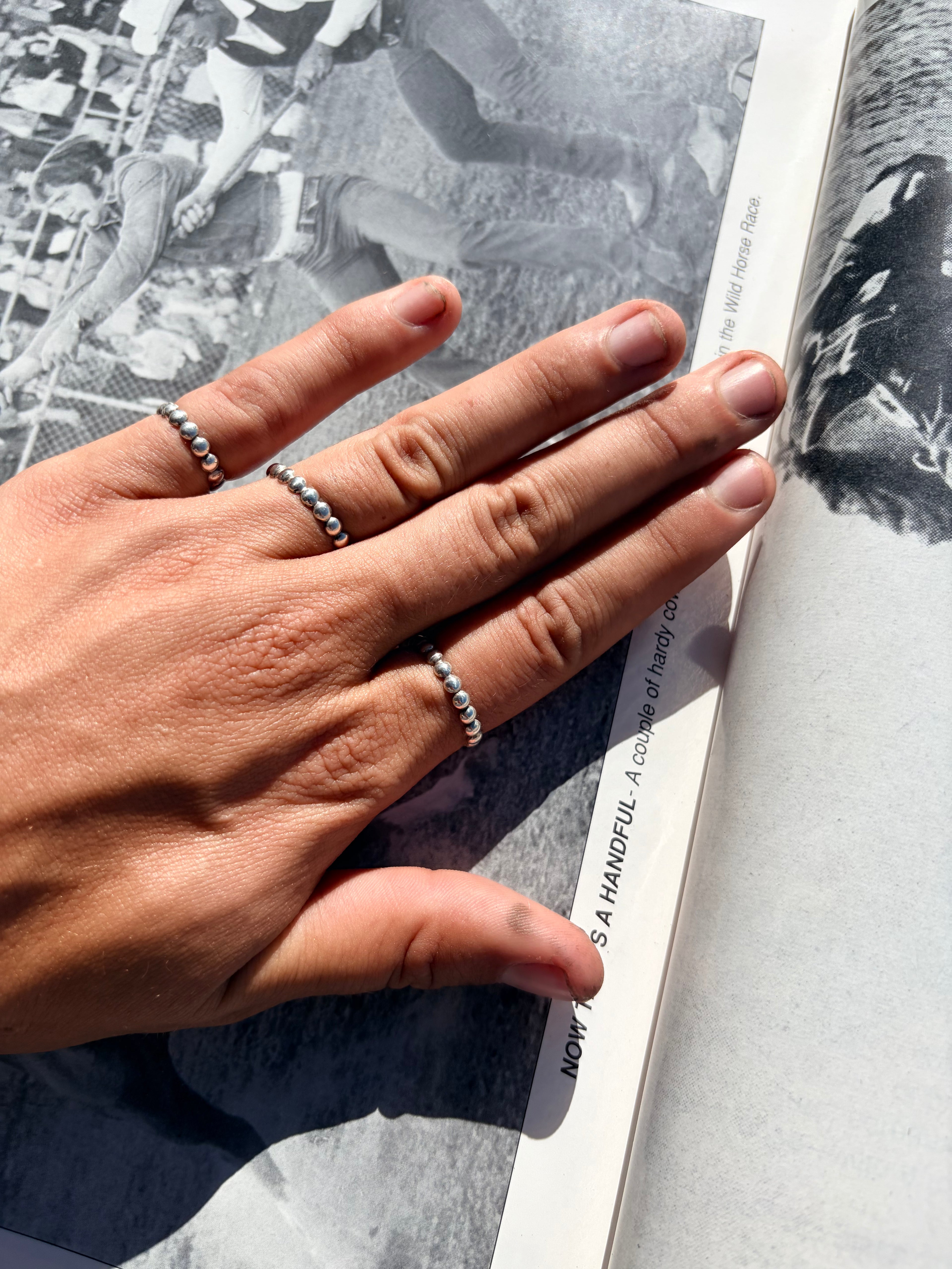 Adjustable Sterling Stacker Rings